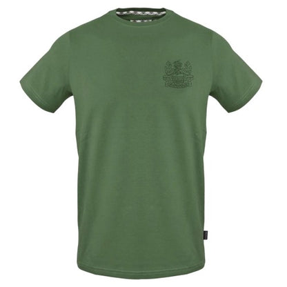 Front - Aquascutum Mens Embroidered Logo Slim T-Shirt