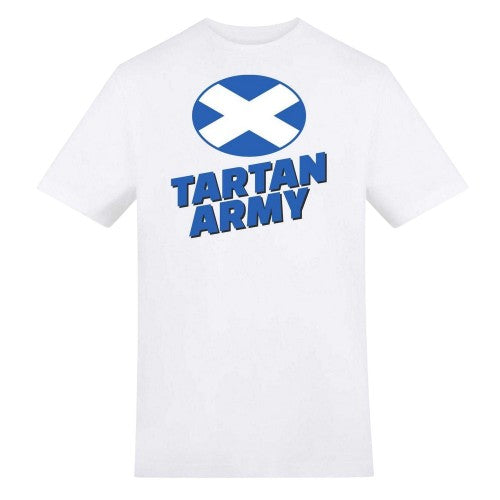 Front - AWD Unisex Adult Tartan Army Scotland T-Shirt