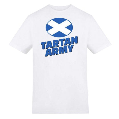 Front - AWD Unisex Adult Tartan Army Scotland T-Shirt