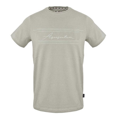 Front - Aquascutum Unisex Adult Logo Regular T-Shirt