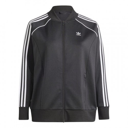Front - Adidas Womens/Ladies 3 Stripes Track Jacket