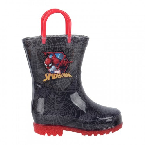 Front - Spider-Man Childrens/Kids Spider Web Light Up Wellington Boots