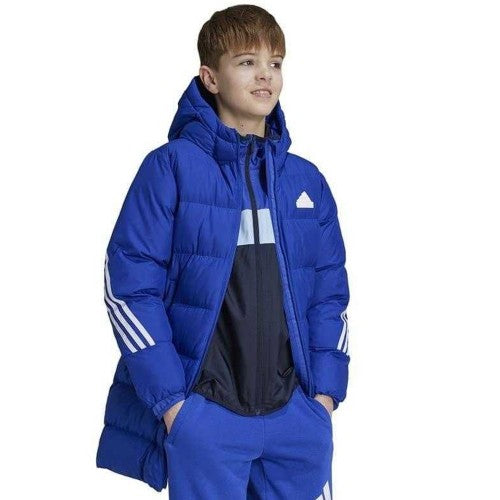 Front - Adidas Childrens/Kids Future Icons 3 Stripes Padded Jacket