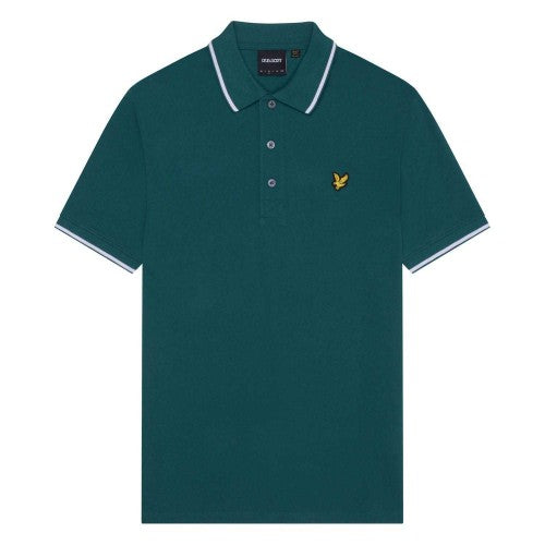 Front - Lyle & Scott Mens Tipped Polo Shirt