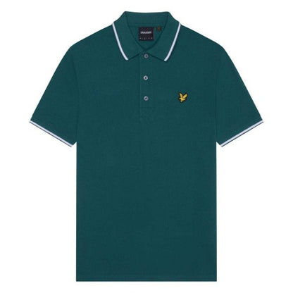 Front - Lyle & Scott Mens Tipped Polo Shirt