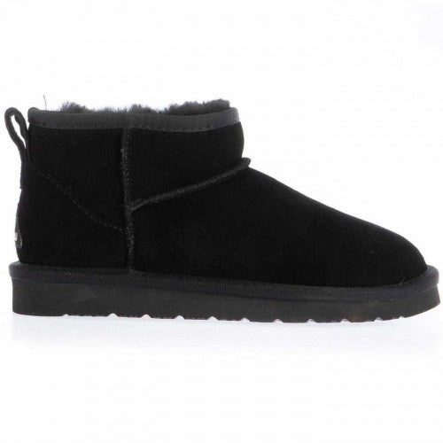 Front - EverAu Womens/Ladies Cow Suede Flat Ankle Boots