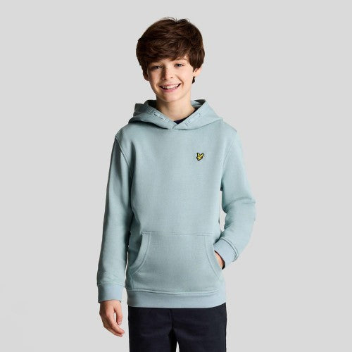 Blue - Front - Lyle & Scott Childrens-Kids Pull Over Drawstring Hoodie