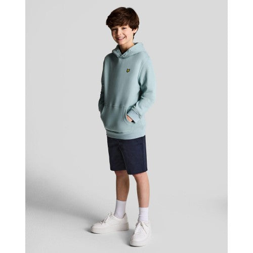 Blue - Back - Lyle & Scott Childrens-Kids Pull Over Drawstring Hoodie