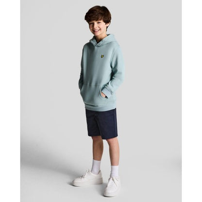 Blue - Back - Lyle & Scott Childrens-Kids Pull Over Drawstring Hoodie