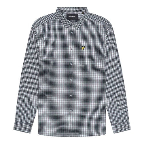 Front - Lyle & Scott Mens Gingham Button-Down Shirt