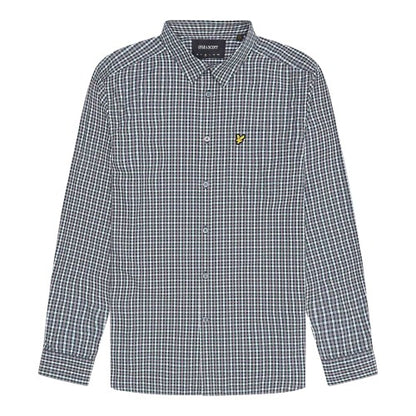 Front - Lyle & Scott Mens Gingham Button-Down Shirt