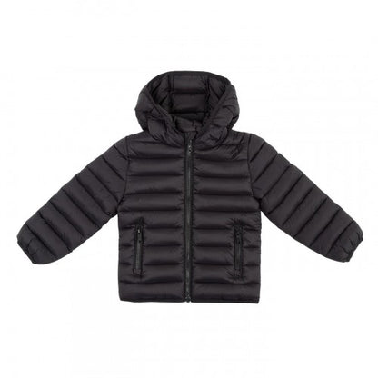 Front - SoulCal Girls Bubble Hooded Puffer Jacket