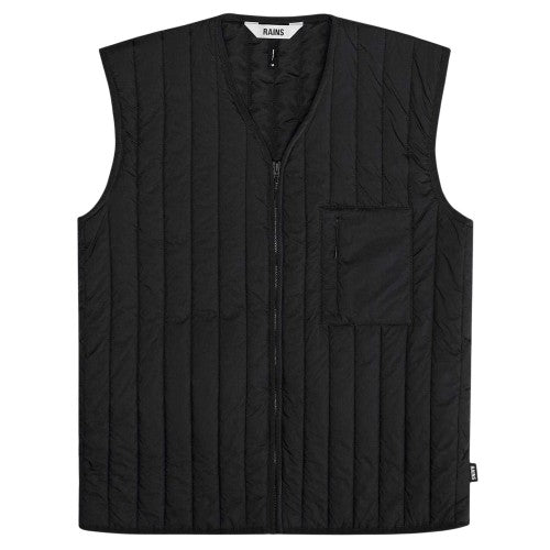 Front - Rains Mens Banja Liner Quilted Gilet