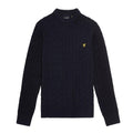 Front - Lyle & Scott Childrens/Kids Cable Knit Crew Neck Sweatshirt