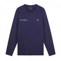 Front - Lyle & Scott Mens Co-Ordinate Print Long-Sleeved T-Shirt