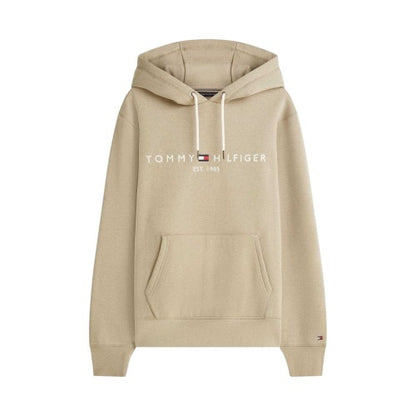 Front - Tommy Hilfiger Mens Logo Cotton Hoodie