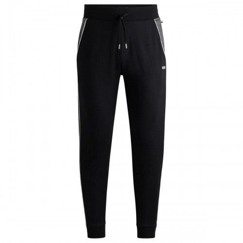 Front - Boss Mens Contrast Piping Tracksuit Bottoms