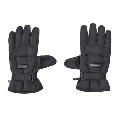 Front - Celtic FC Mens Polyester Logo Winter Gloves