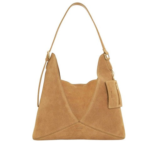 Front - Dune London Suede Shoulder Bag
