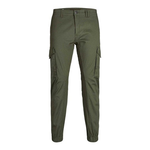 Front - Jack And Jones Boys Paul Flake Cargo Trousers