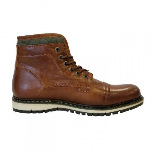 Front - Firetrap Mens Aubin Leather Ankle Boots