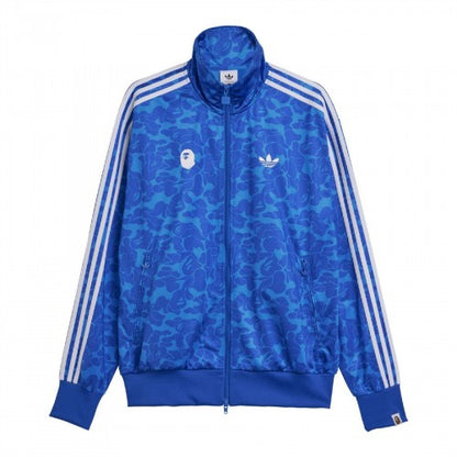 Front - Adidas Mens Bape Firebird Camo Track Top
