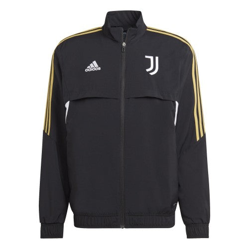 Front - Adidas Unisex Adult Pre-Match Juventus FC Jacket