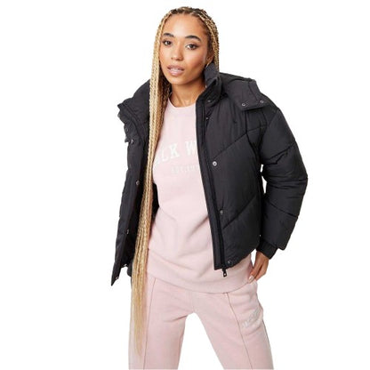 Front - Jack Wills Womens/Ladies Ritcher Quilted Padded Jacket
