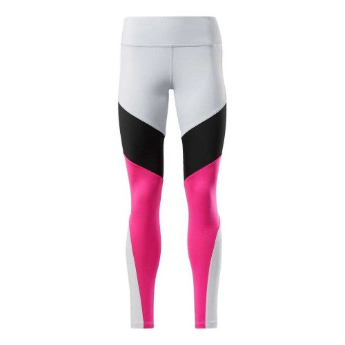 Front - Reebok Womens/Ladies Lux Colour Block Leggings