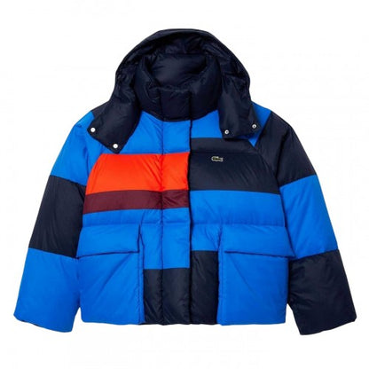 Front - Lacoste Womens/Ladies Detachable Hood Puffer Jacket