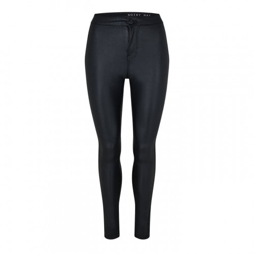 Front - Noisy May Womens/Ladies Coated High Waist Trousers