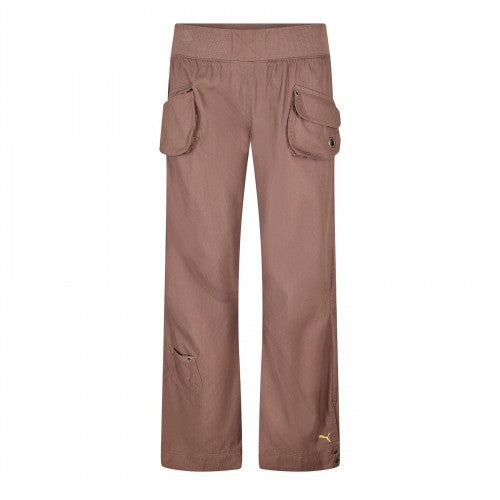 Front - Puma Womens/Ladies Woven Relaxed Fit Walking Trousers