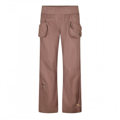 Front - Puma Womens/Ladies Woven Relaxed Fit Walking Trousers
