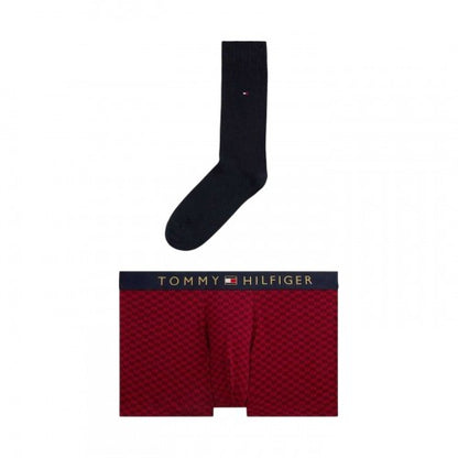 Front - Tommy Hilfiger Mens Checkerboard Boxer Briefs Set