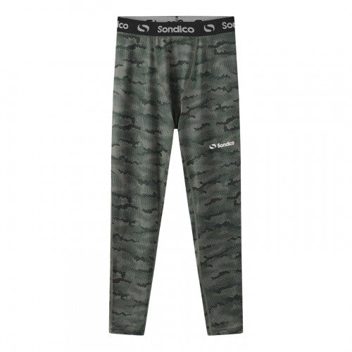 Front - Sondico Boys Core Camo Base Layer Bottoms