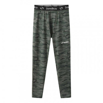 Front - Sondico Boys Core Camo Base Layer Bottoms