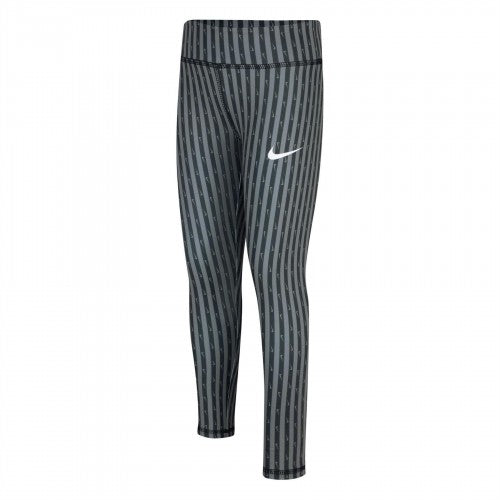 Front - Nike Girls Stripe Leggings