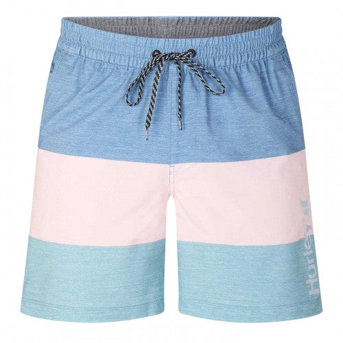 Front - Hurley Mens Colour Block Relaxed Fit Swim Shorts