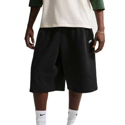Front - Nike Mens Fleece Club Oversized Shorts
