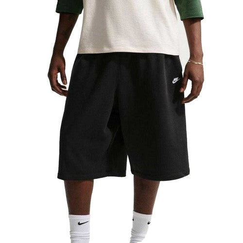 Front - Nike Mens Fleece Club Oversized Shorts