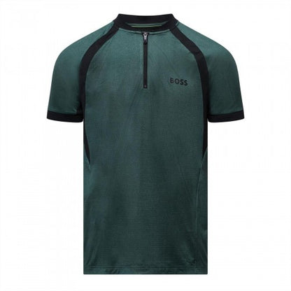 Front - Boss Mens PL_TOC Matchball Jersey Slim Polo Shirt