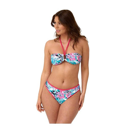 Front - Be You Womens/Ladies Tropadellic Floral Quick Dry Bikini Bottoms