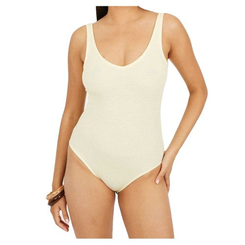 Front - Brave Soul Womens/Ladies Plain Cotton Fitted Bodysuit