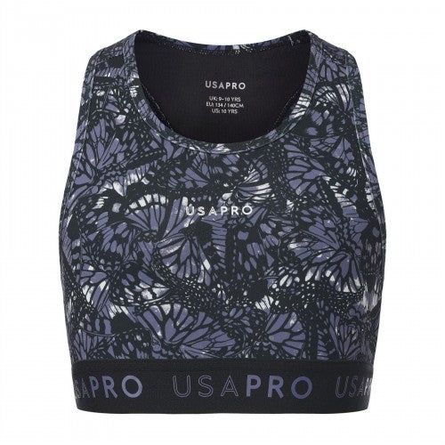 Front - USA Pro Girls Crop Crop Top