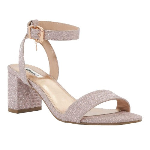 Front - Dune London Womens/Ladies Meye Two Part Block Heel Sandals