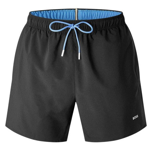 Front - Boss Mens Tio Logo Swimming Shorts