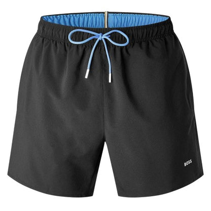 Front - Boss Mens Tio Logo Swimming Shorts