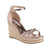 Front - Dune London Womens/Ladies Khai Embellished Plaited Wedge Sandals