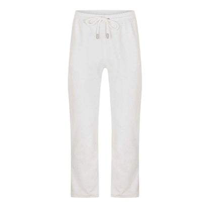 Front - Off White Mens Fleece Joggers
