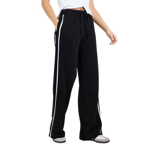Front - Brave Soul Womens/Ladies Striped Joggers
